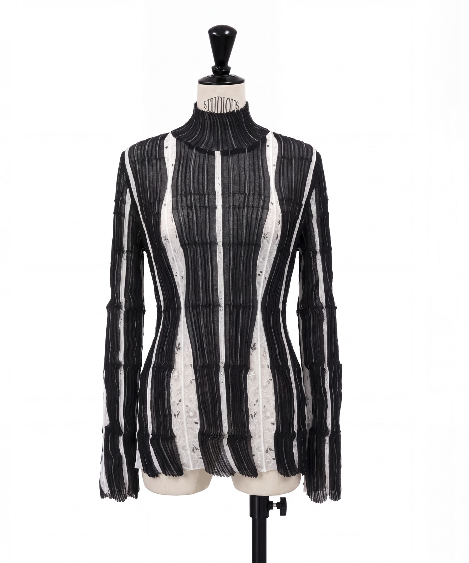 Fluid Jacquard Knit Top
