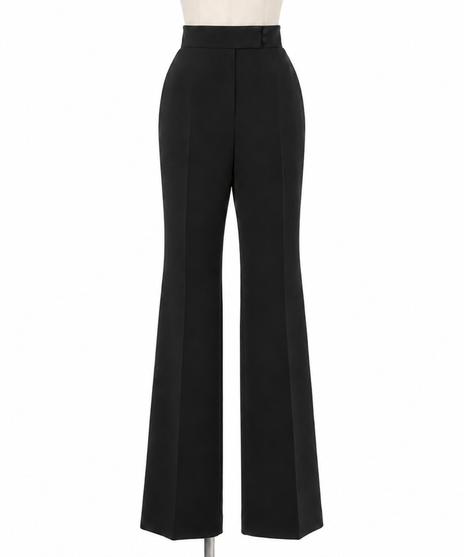 Triacetate High Waisted Center Creased Suit Trousers