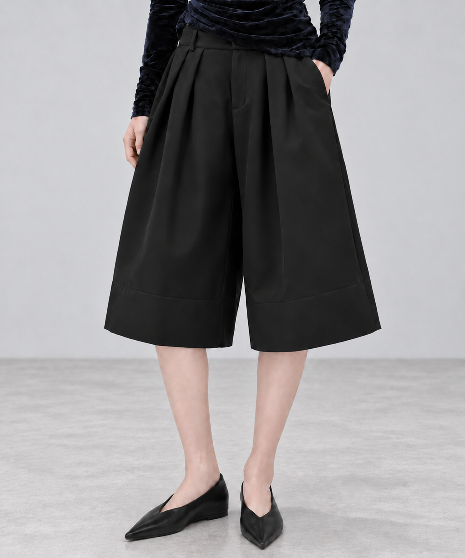 Tucked Bermuda Shorts