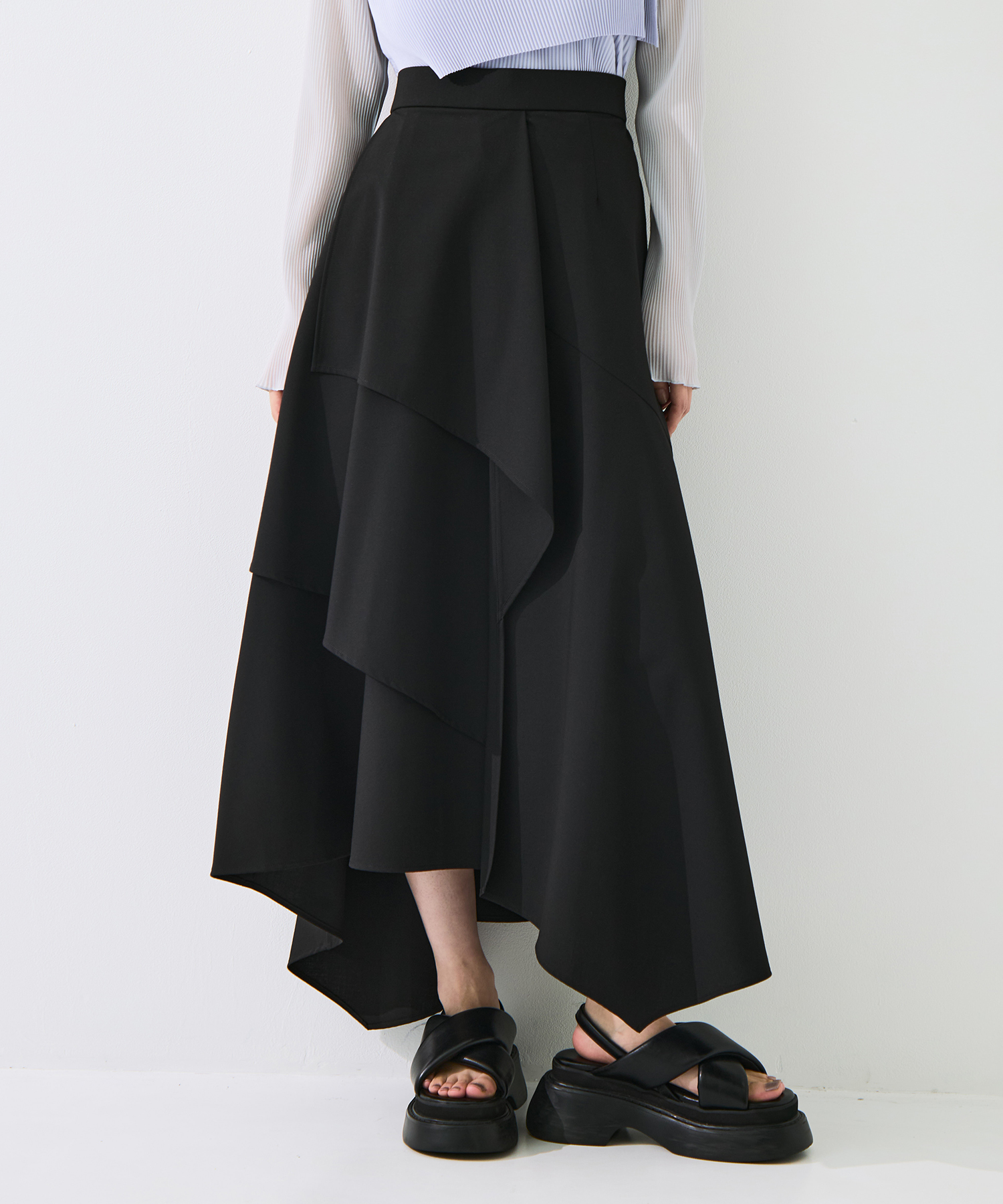 Layered Flare Skirt