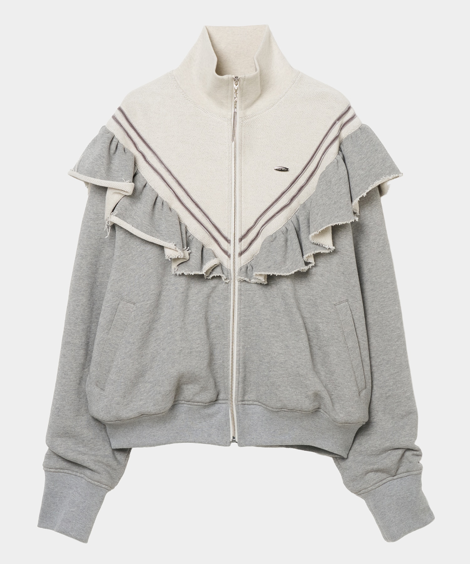 Frill Jersey Track Jacket