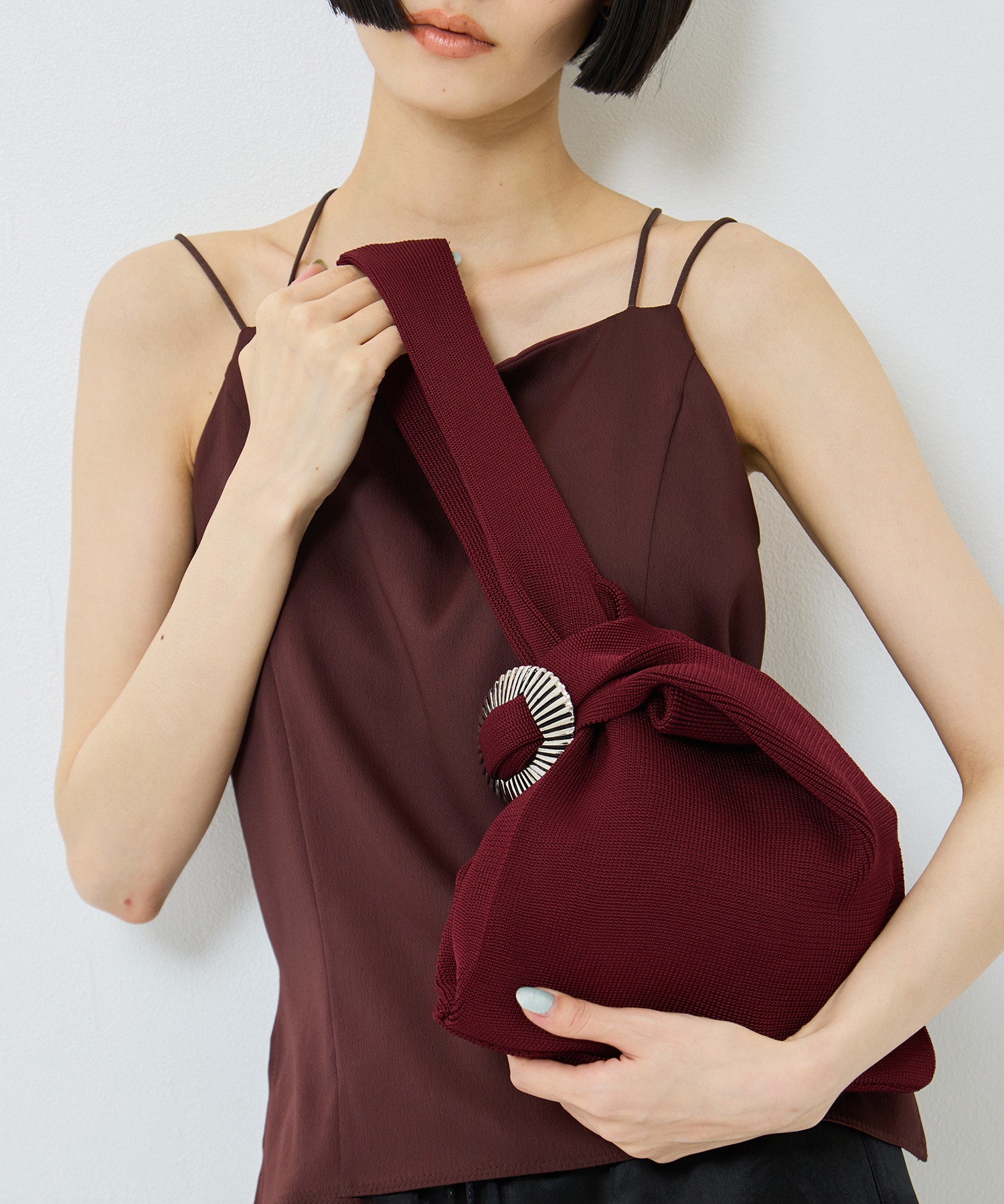 Concho knit bag