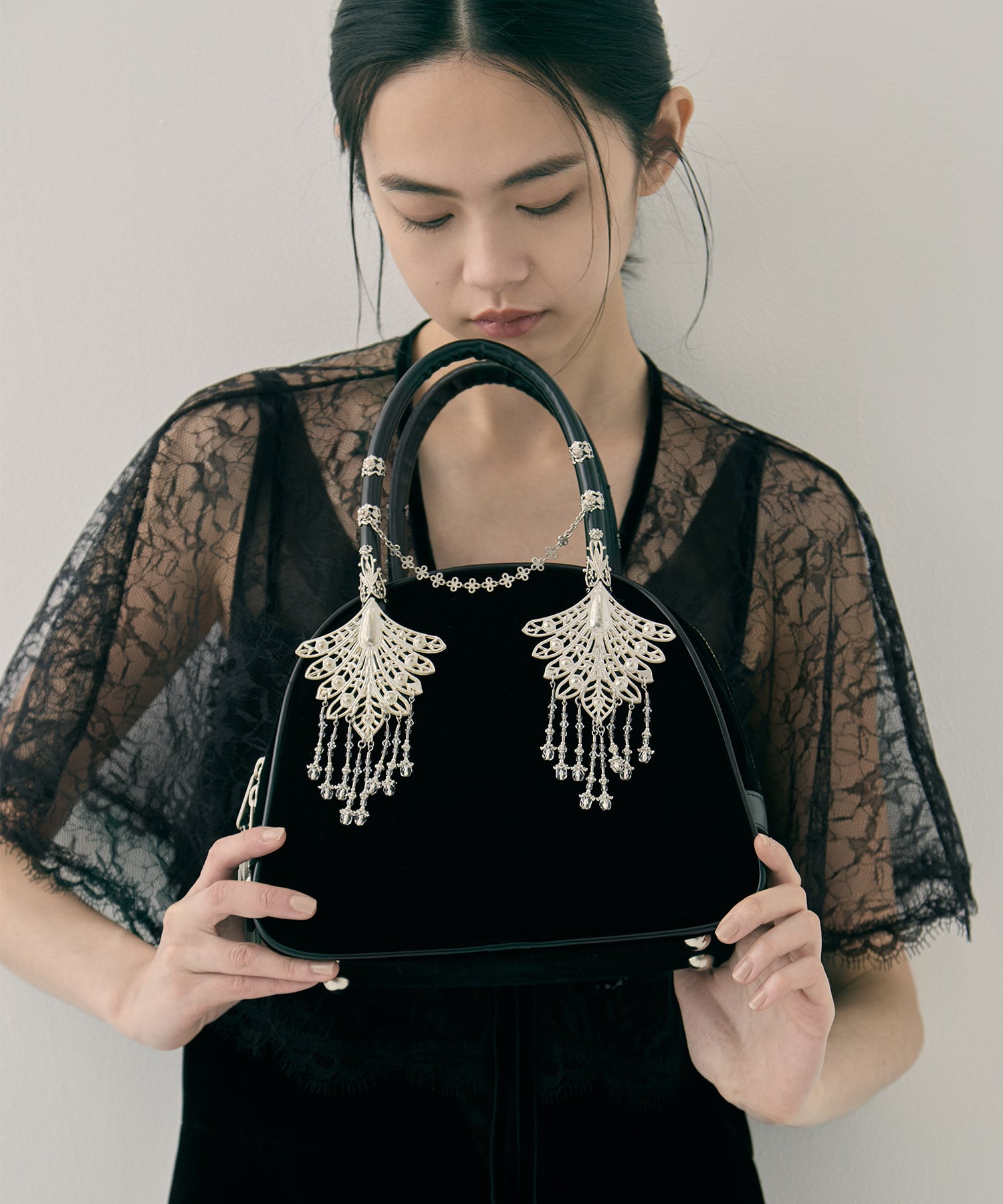 wing bijou hand bag
