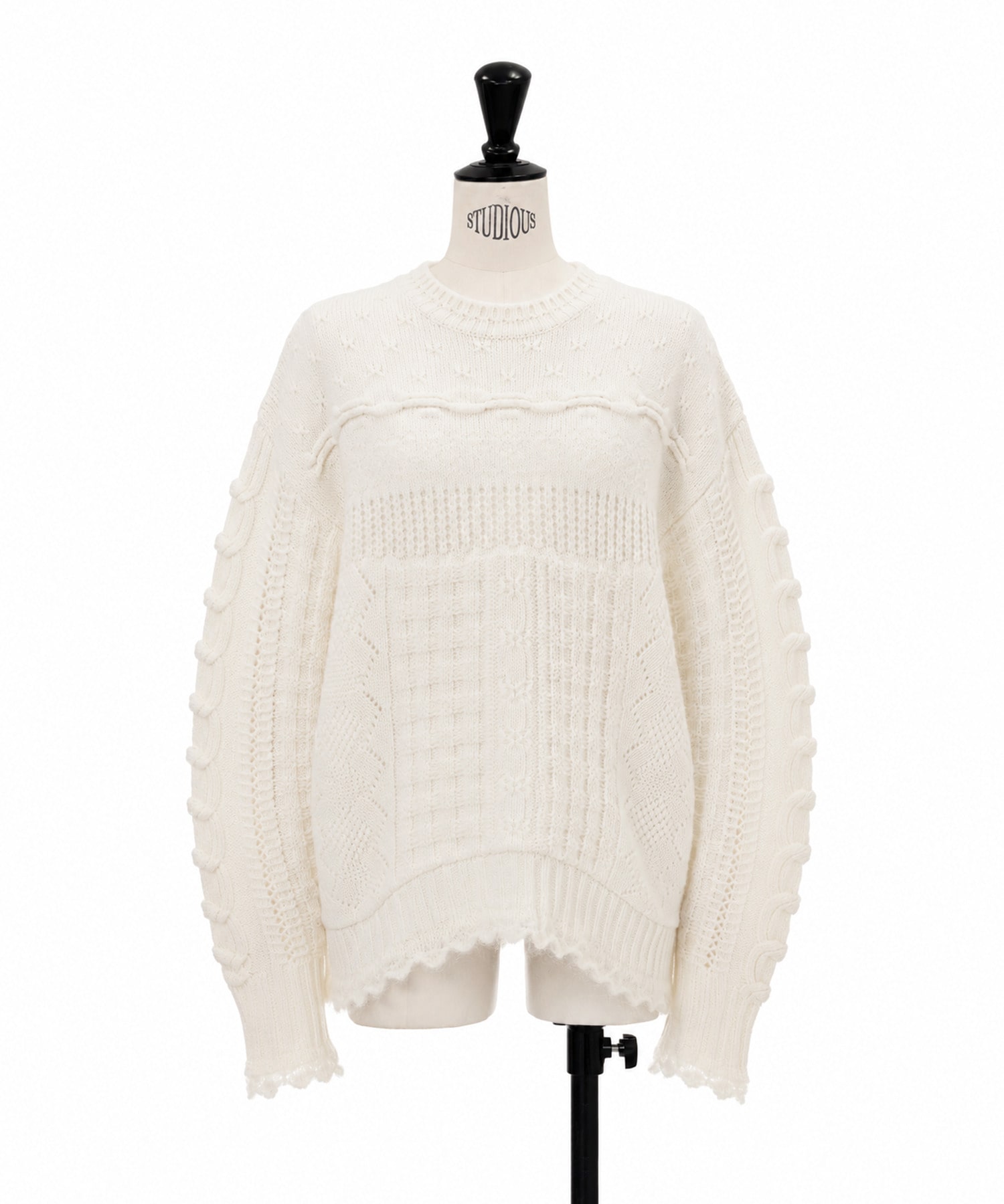 Wool Cable Knit Top