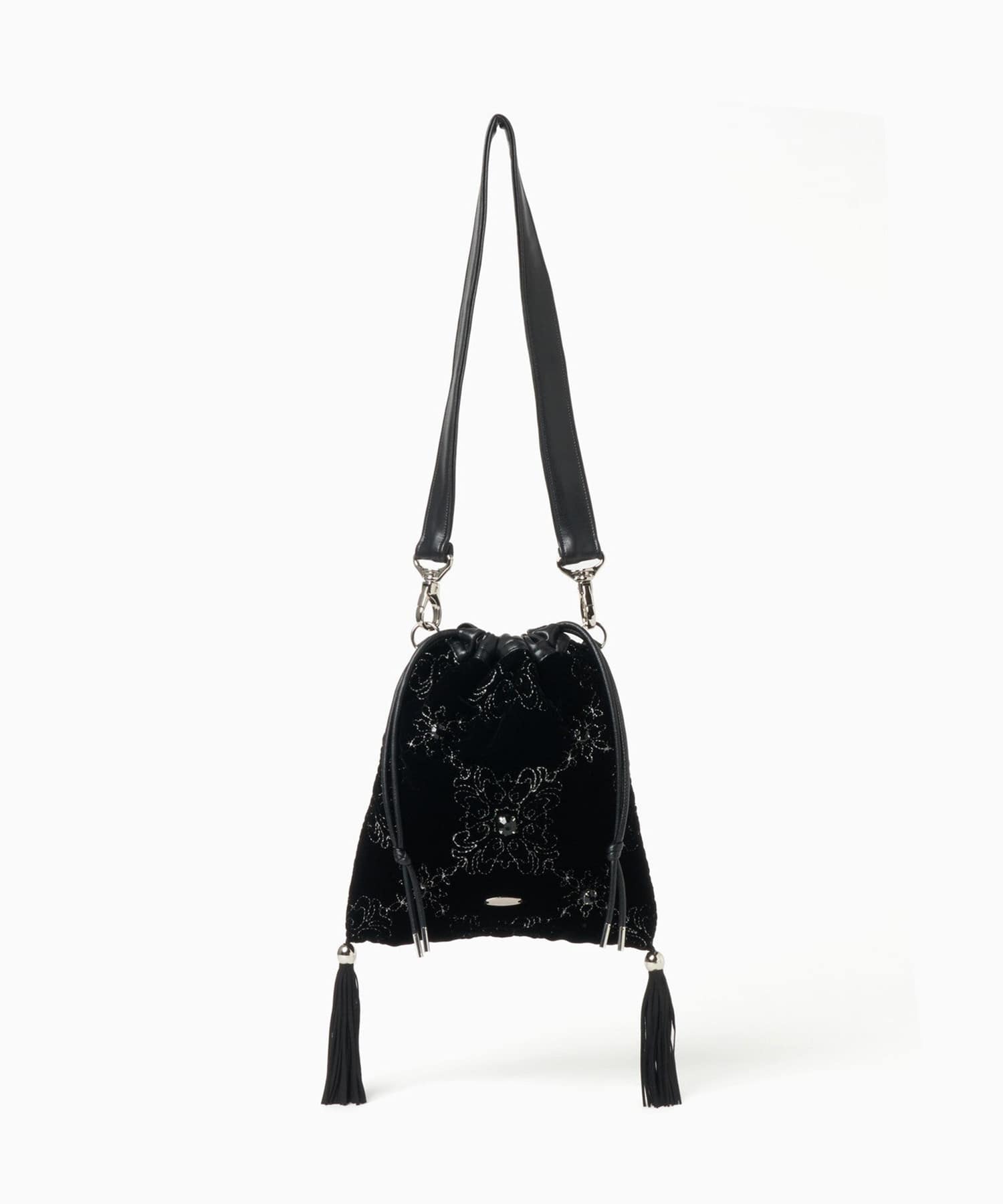 palace tiles quilted drawstring bag