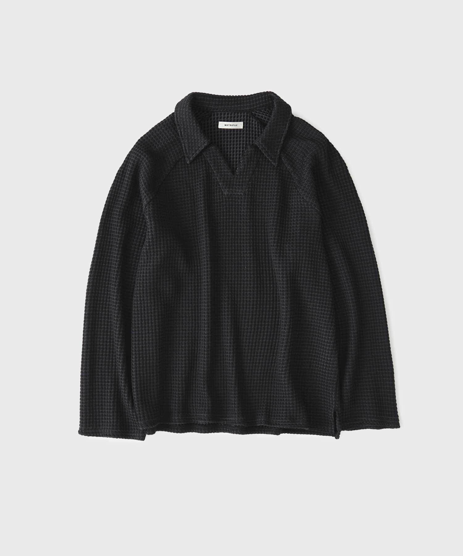 別注 Big Waffle V-Neck Shirt