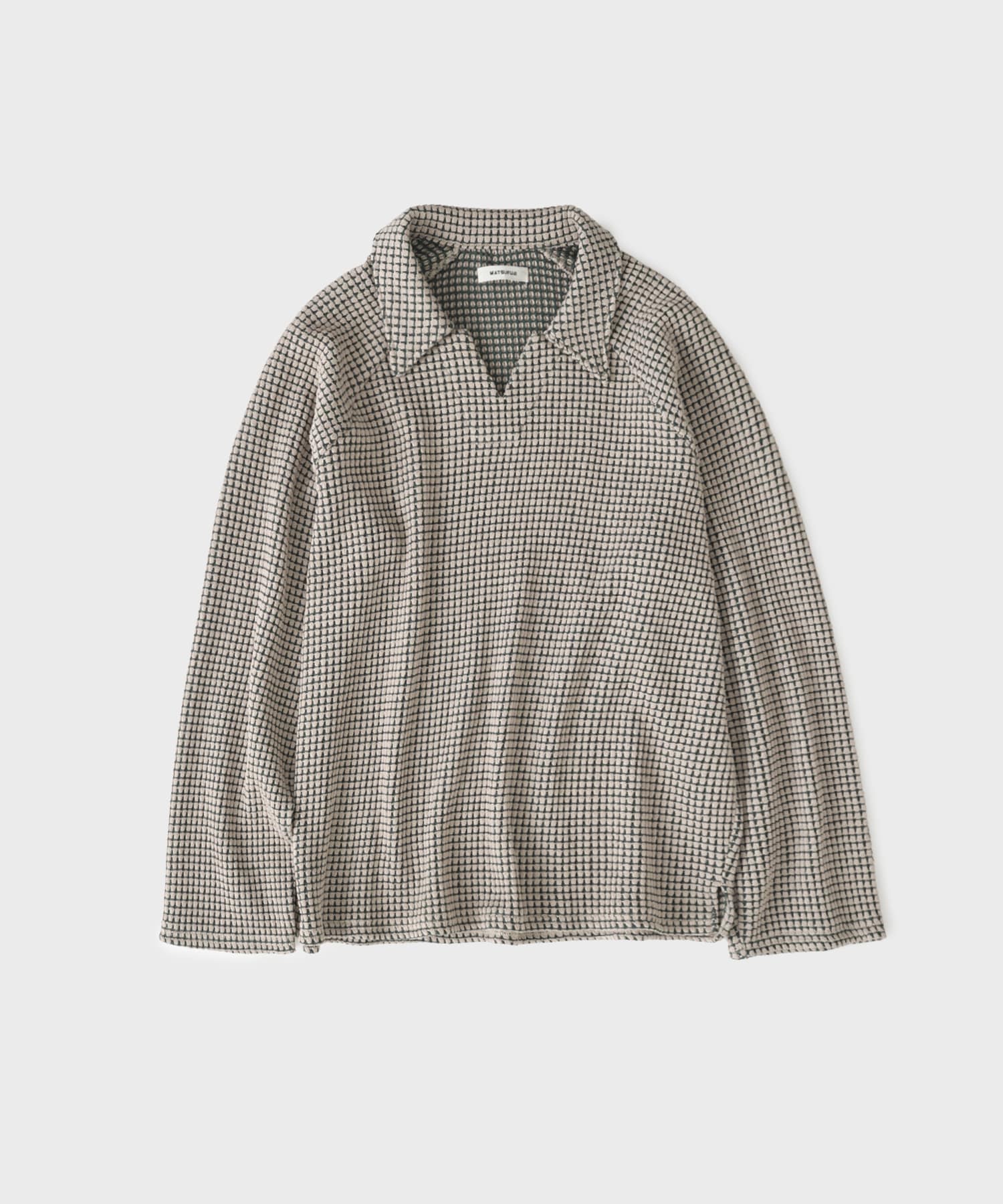 別注 Big Waffle V-Neck Shirt