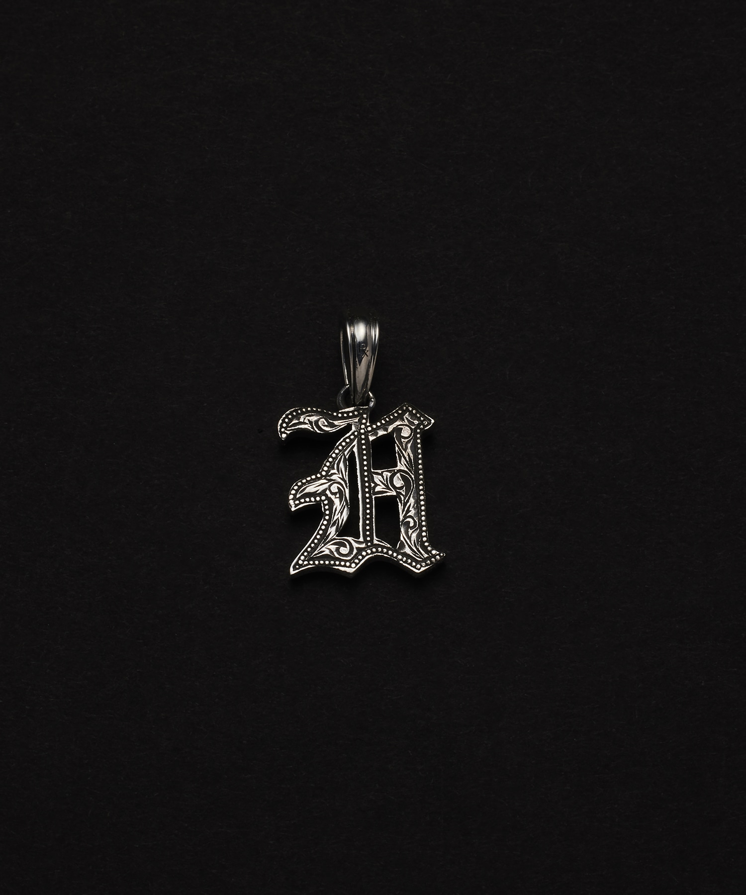 Engraved Initial Pendant H