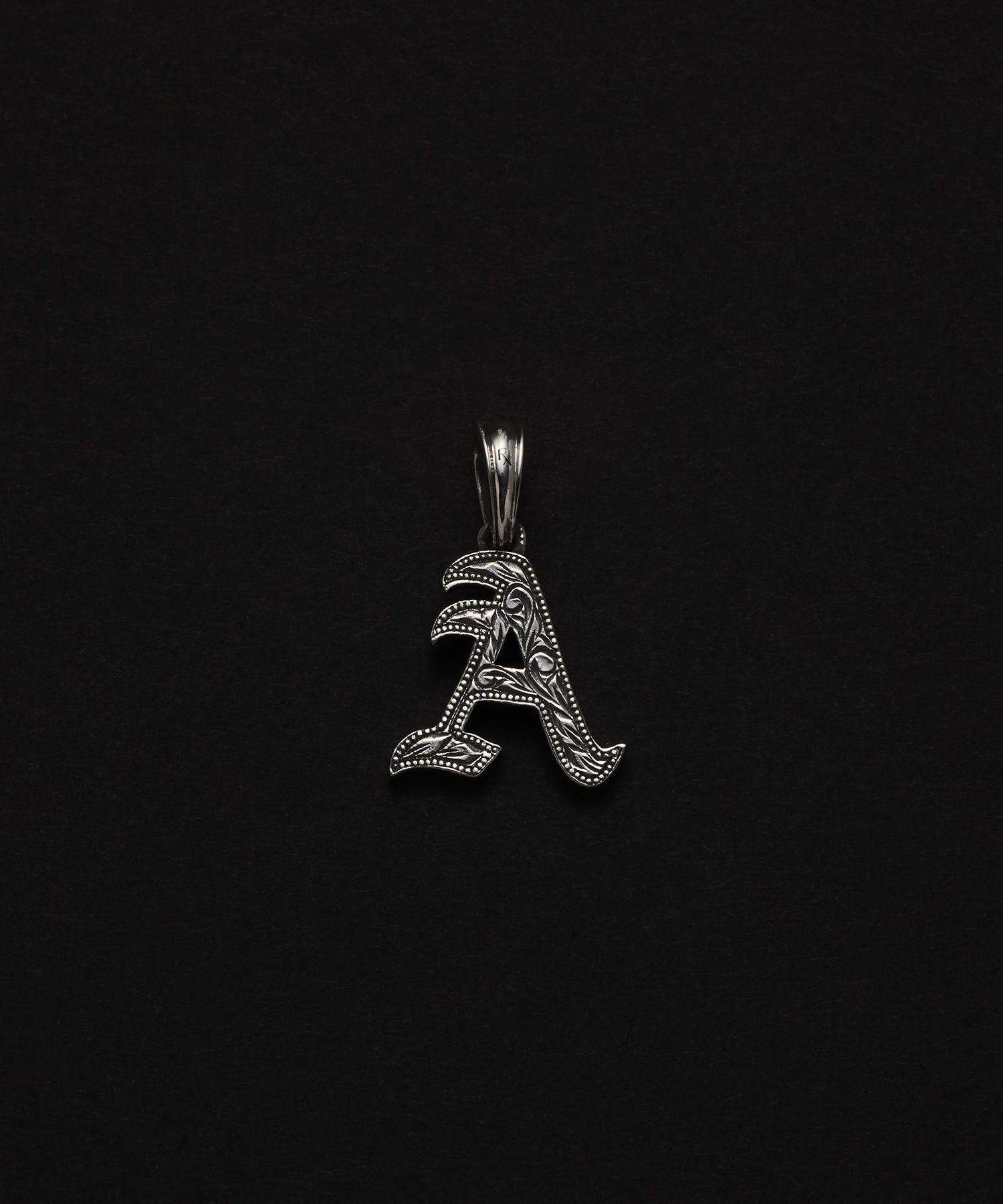 Engraved Initial Pendant A