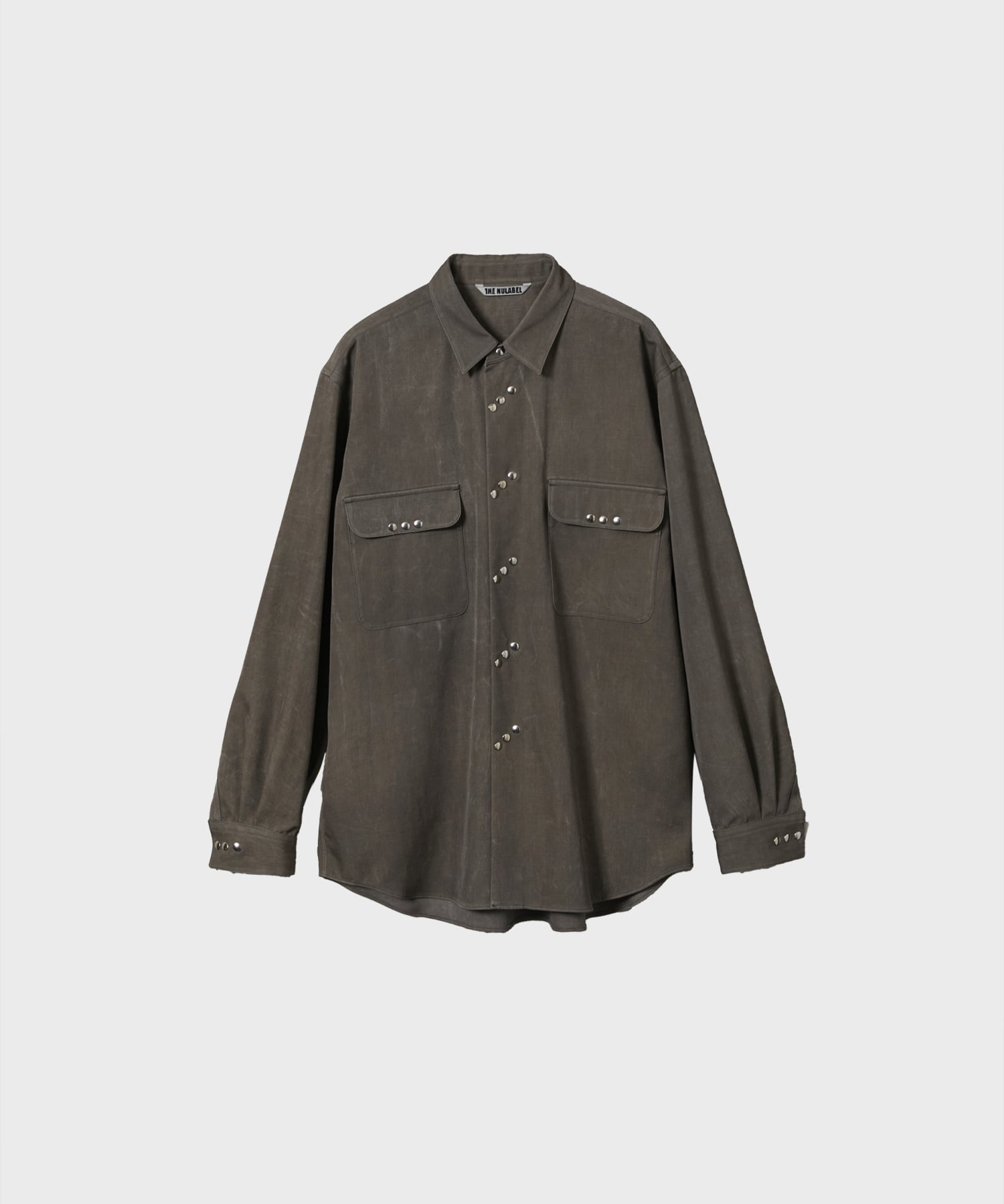 NATURAL DYEDWOOL GABARDINE SHIRT