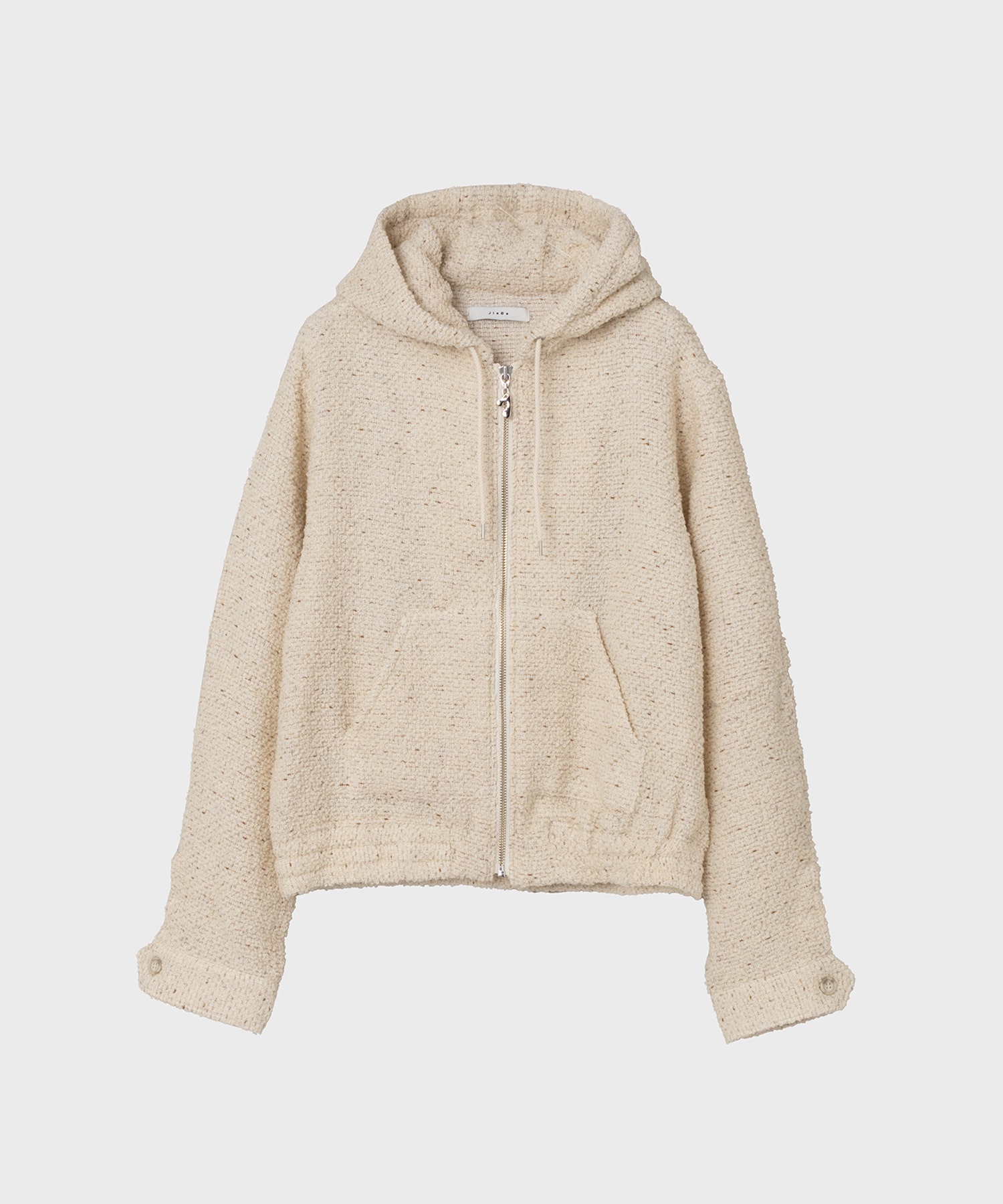 TWEED ZIP HOODIE