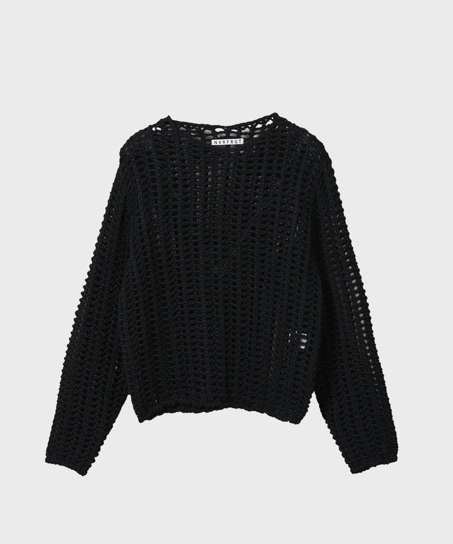 SEMI SHEER OPEN KNIT SWEATER