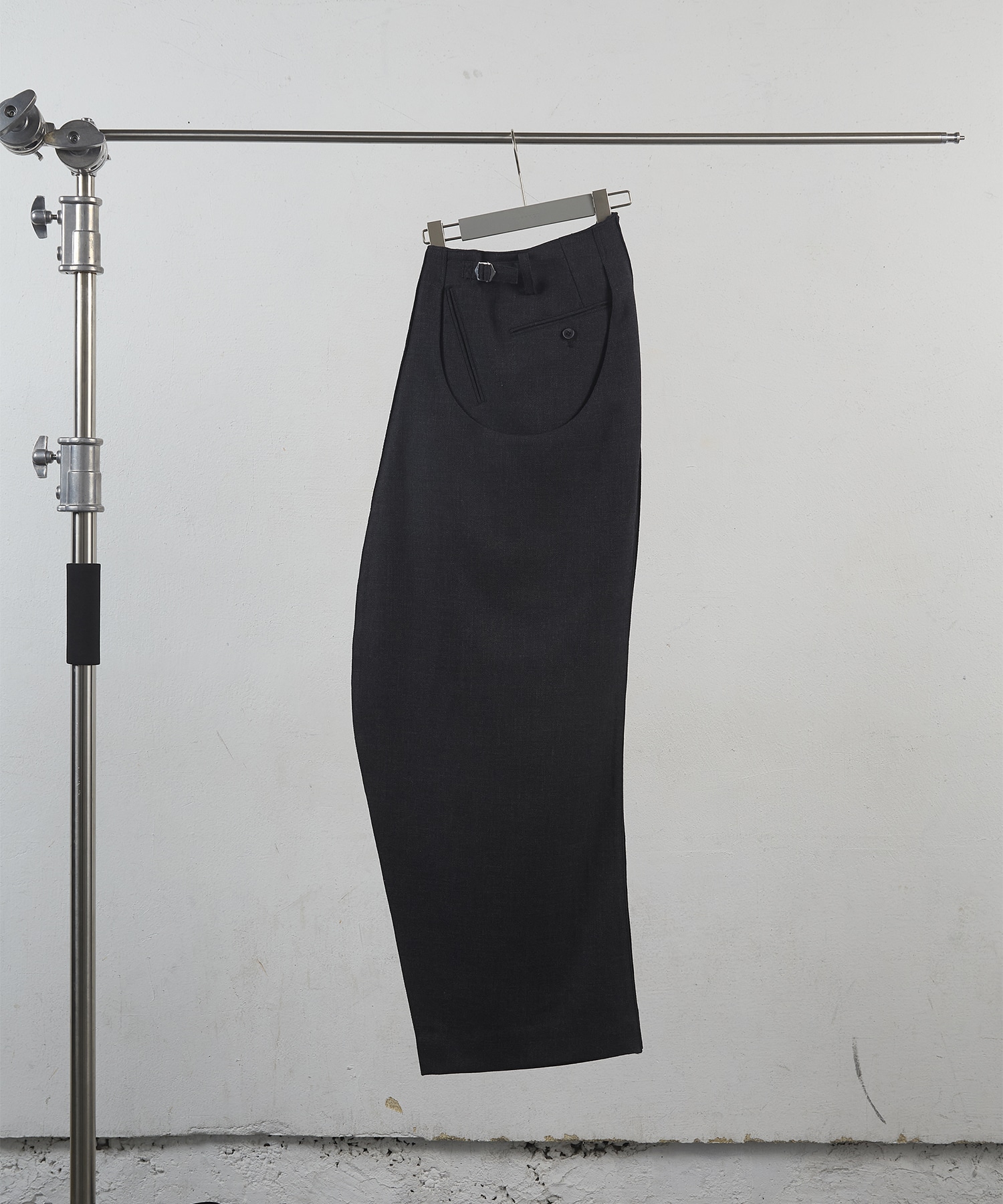 S-CURVED WIDE LEG UTILITY TROUSERS