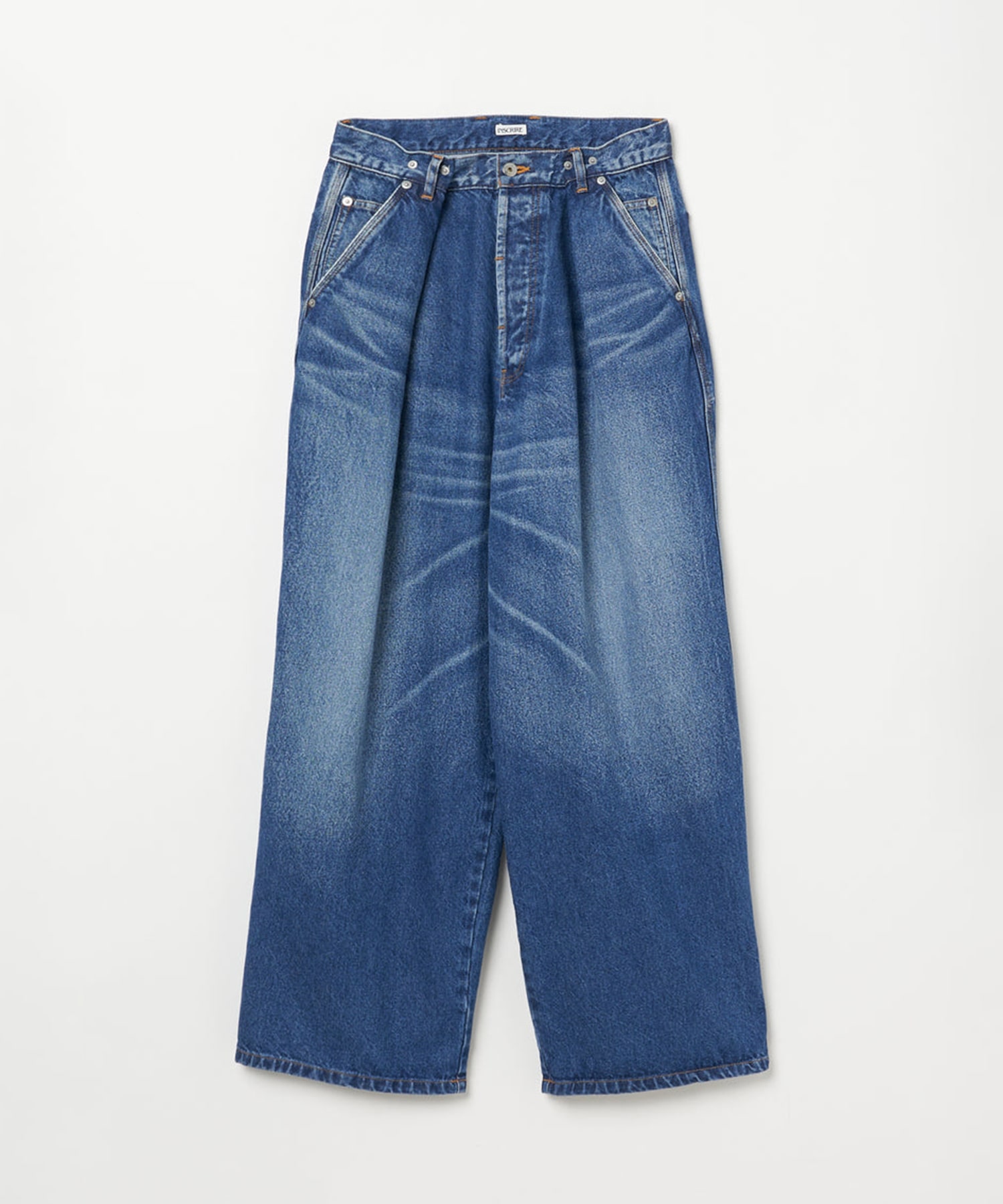 Denim Tuck Wide Pants