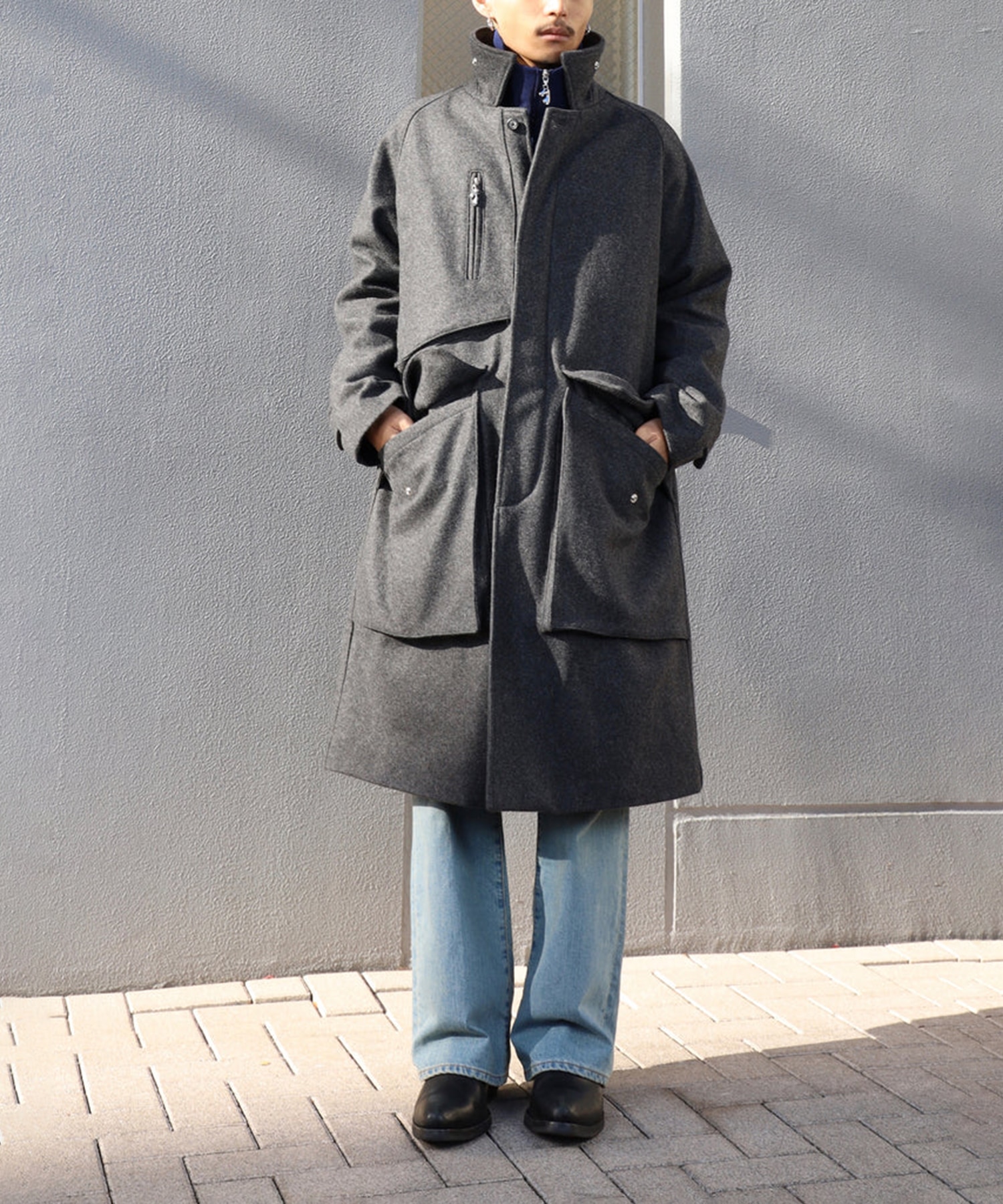 MELTON TRENCH COAT