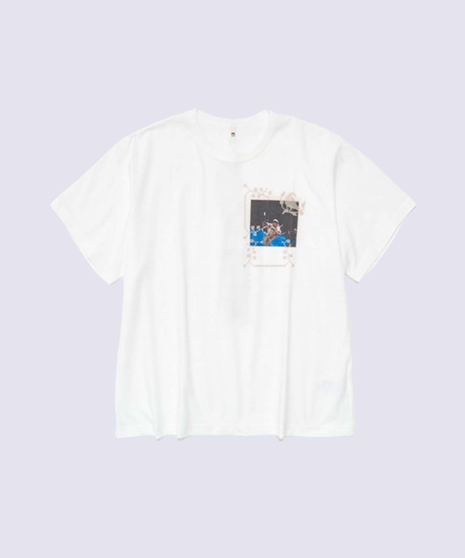 Embroidery and print design T-shirt