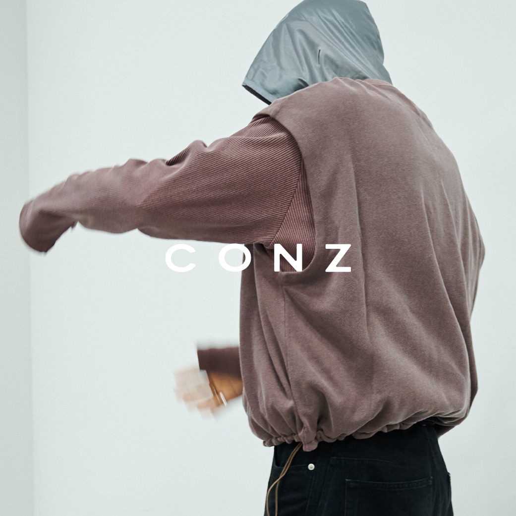 CONZ ORIGINAL -LAYERED LONG SLEEVE TEE-