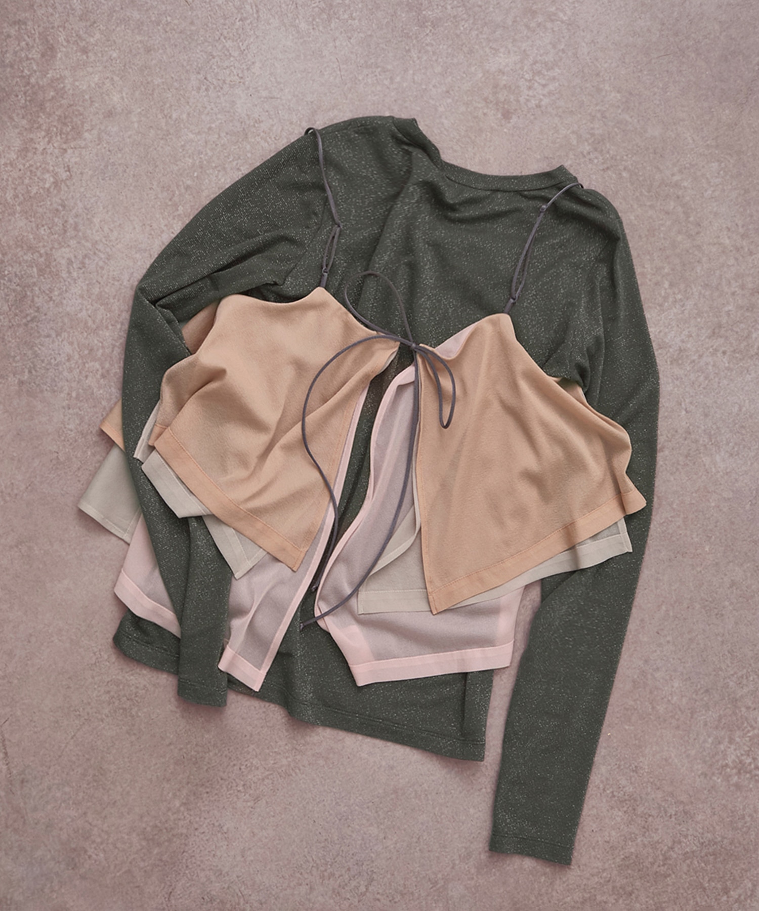 3way Camisole & Cashmere Long T